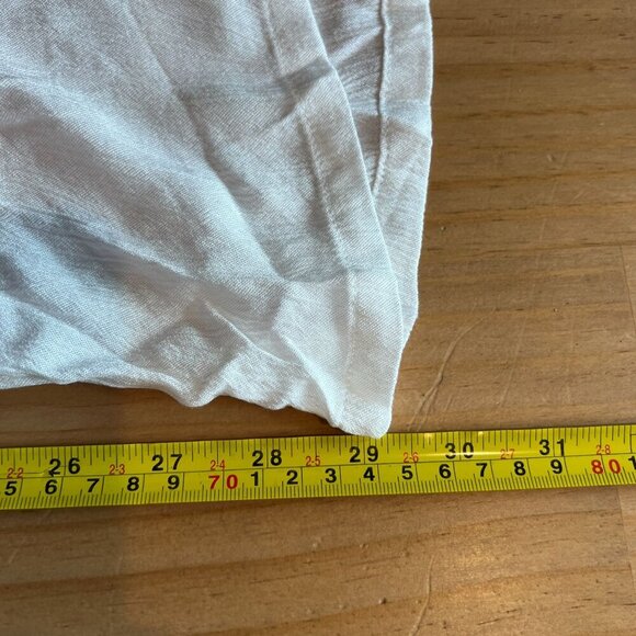 prAna Womens Fernie Wide Leg Coverup Jumpsuit MEDIUM in White - Picture 9 of 10